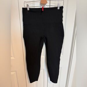 Spanx Black Ponte Ankle Leggings Size XL